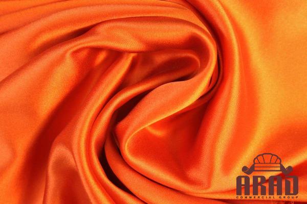 Specifications satin fabric orange + purchase price